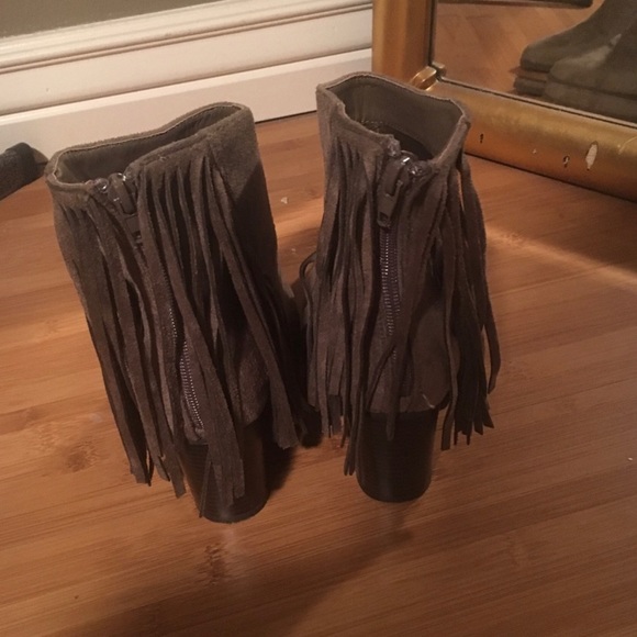 Just Fab Fringe Bootie - Picture 2 of 4
